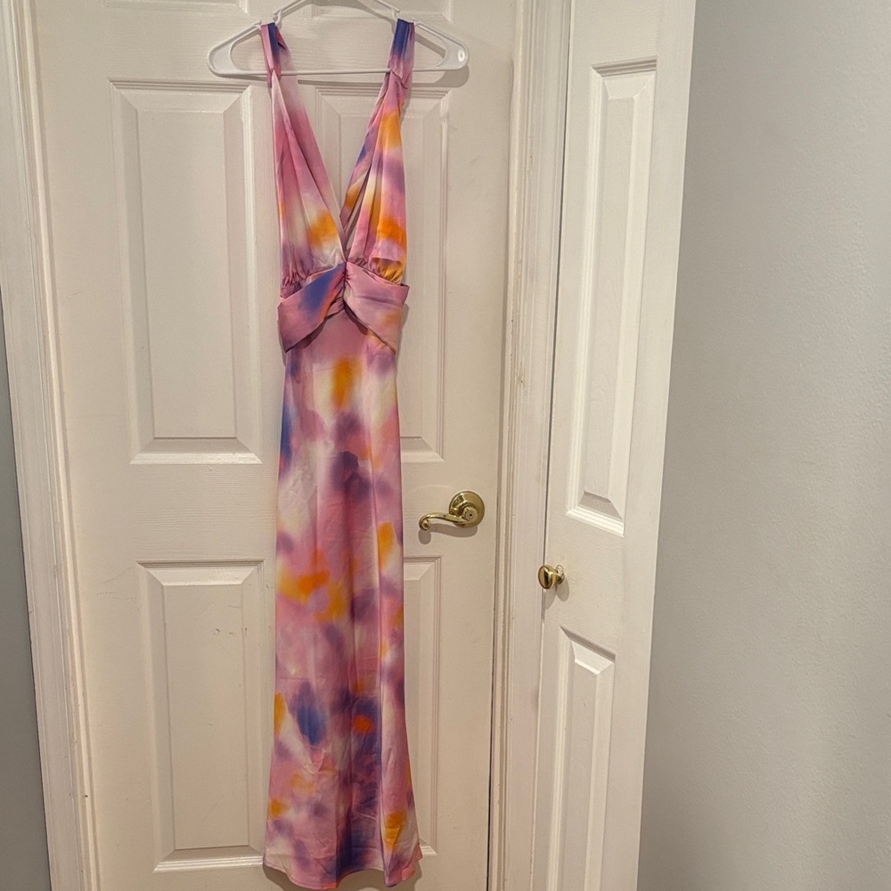 Vici Multicolor Tie-Dye Maxi Dress